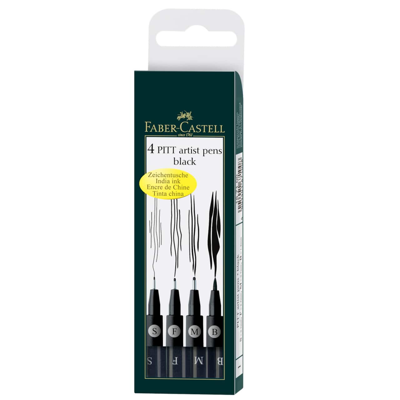 10 Packs: 4 ct. (40 total) Faber-Castell® PITT® Artist Black Pen Set